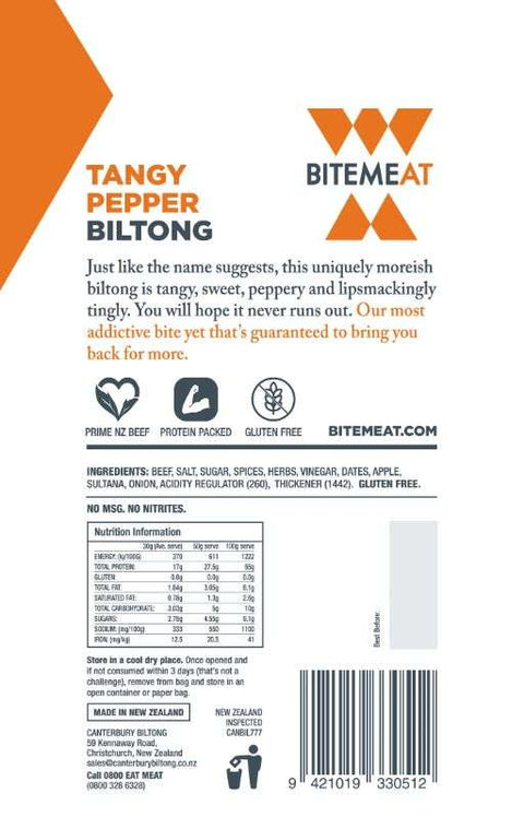 Tangy Pepper Biltong