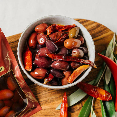 Kiwi Artisan Spicy Sichuan Chilli Olives - 150g