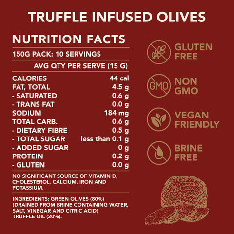 Kiwi Artisan Truffle Oil Infused Olives