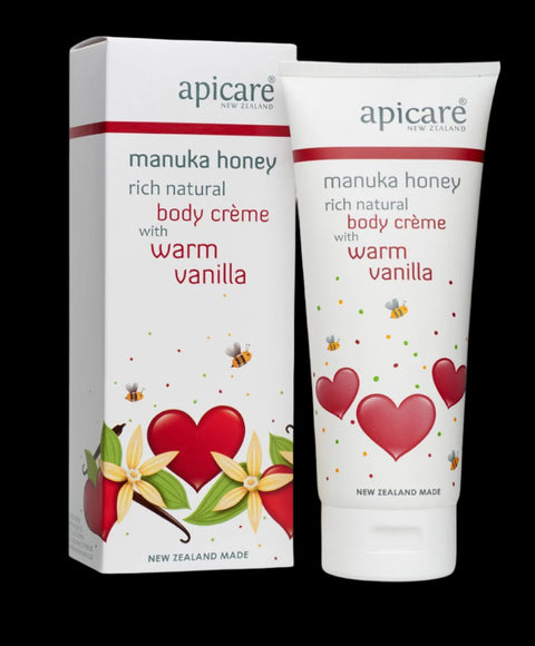 Apicare WARM VANILLA AND MANUKA HONEY BODY CREME